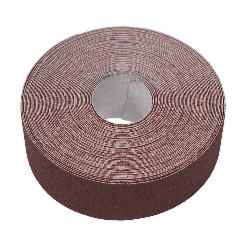 Sealey Emery Papers 50mm x 50m Engineer's Emery Roll Brown - 80Grit-ERB505080 5054511046489 ERB505080 - Buy Direct from Spare and Square