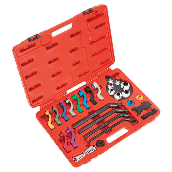 Sealey Engine 27pc Fuel & Air Conditioning Disconnection Tool Kit-VS0557 5051747595323 VS0557 - Buy Direct from Spare and Square