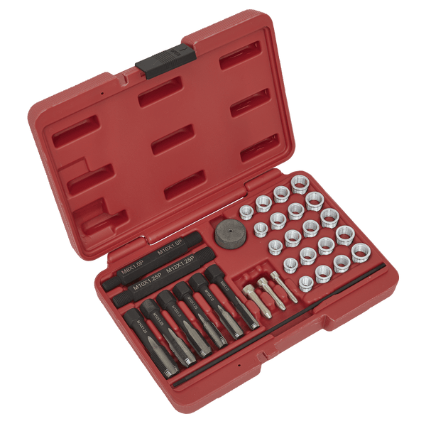 Sealey Engine 33pc Glow Plug Thread Repair Set-VS311 5051747630758 VS311 - Buy Direct from Spare and Square