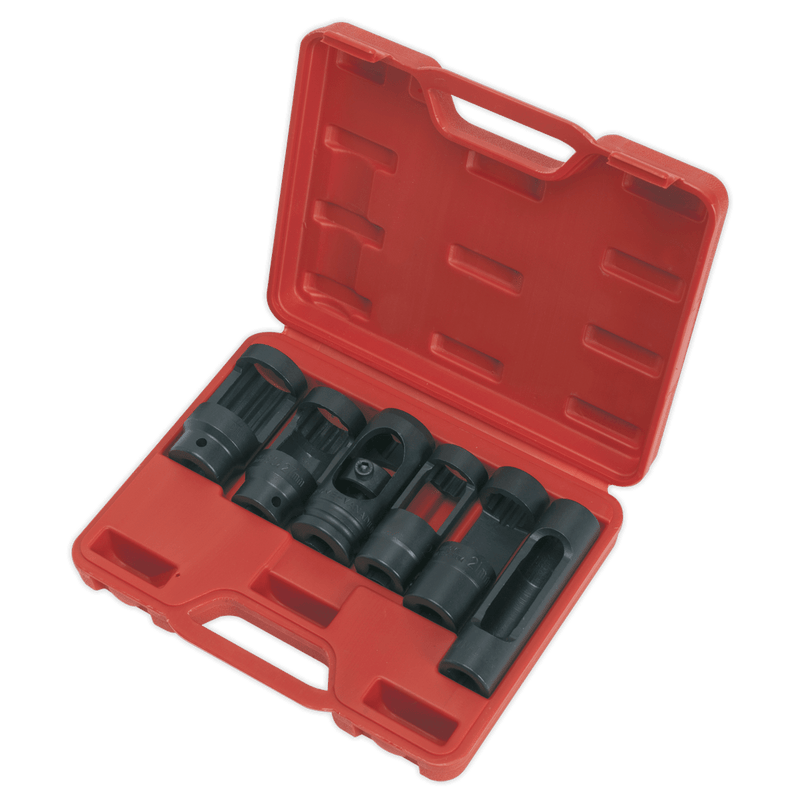 Sealey Engine 6pc 1/2"Sq Drive Injector Window Socket Set-SX0401 5024209101059 SX0401 - Buy Direct from Spare and Square