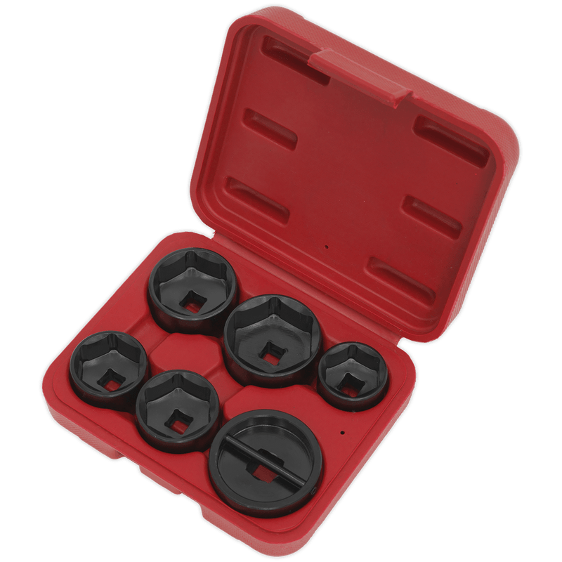 Sealey Engine 6pc Oil Filter Cap Wrench Set-VS7103 5054511354768 VS7103 - Buy Direct from Spare and Square