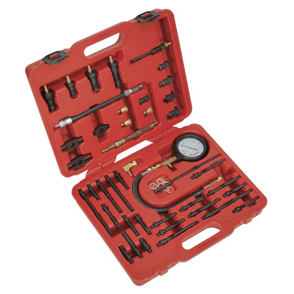 Sealey Engine Master Compression Test Kit - Diesel & Petrol-VSE3155 5051747440180 VSE3155 - Buy Direct from Spare and Square