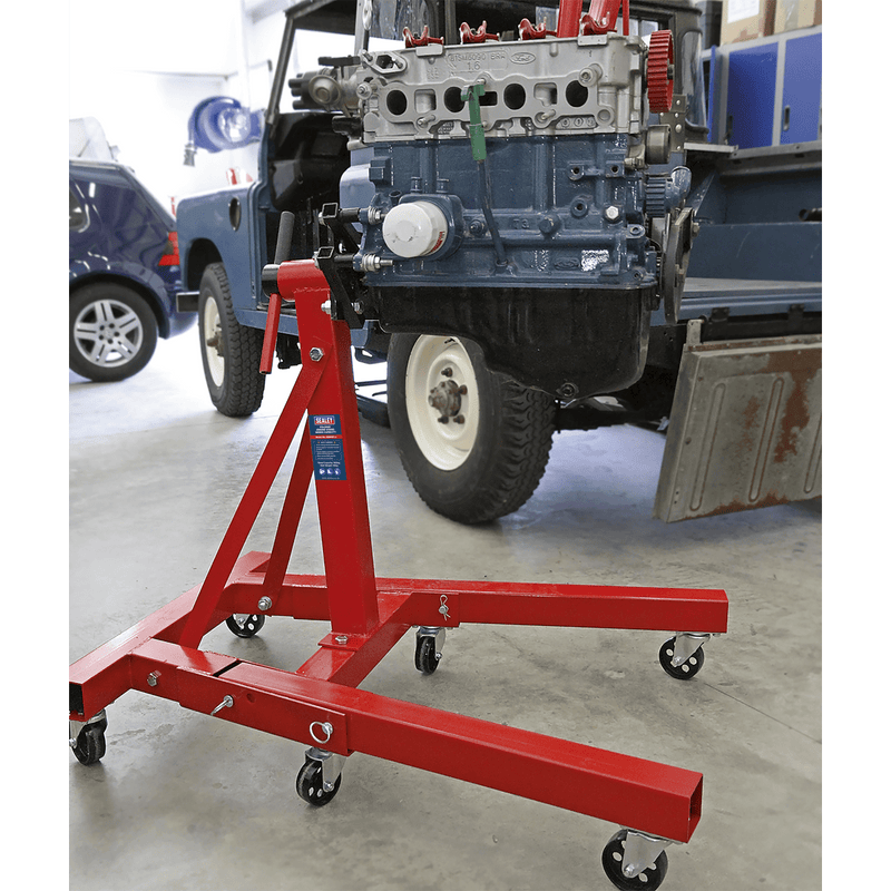 Sealey Engine Stands & Supports 900kg Capacity Folding Engine Stand-ES900F 5024209613422 ES900F - Buy Direct from Spare and Square