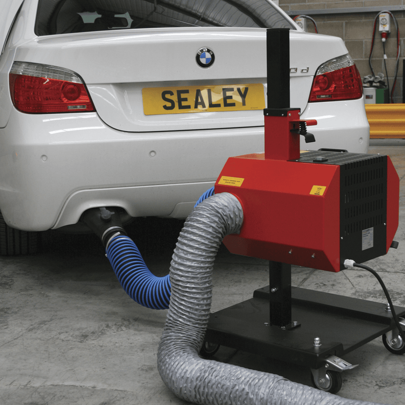 Sealey Exhaust Tools Exhaust Fume Extractor with 6m Ducting-EFS/93 5024209121231 EFS/93 - Buy Direct from Spare and Square