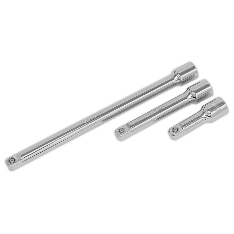 Sealey Extension Bars 3pc 1/2"Sq Drive Extension Bar Set-S0720 5054511546699 S0720 - Buy Direct from Spare and Square