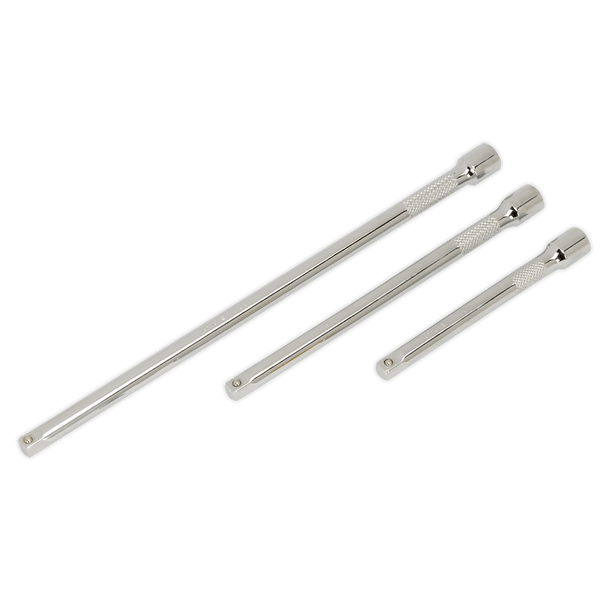 Sealey Extension Bars 3pc 1/4"Sq Drive Extension Bar Set-AK6330 5024209733601 AK6330 - Buy Direct from Spare and Square