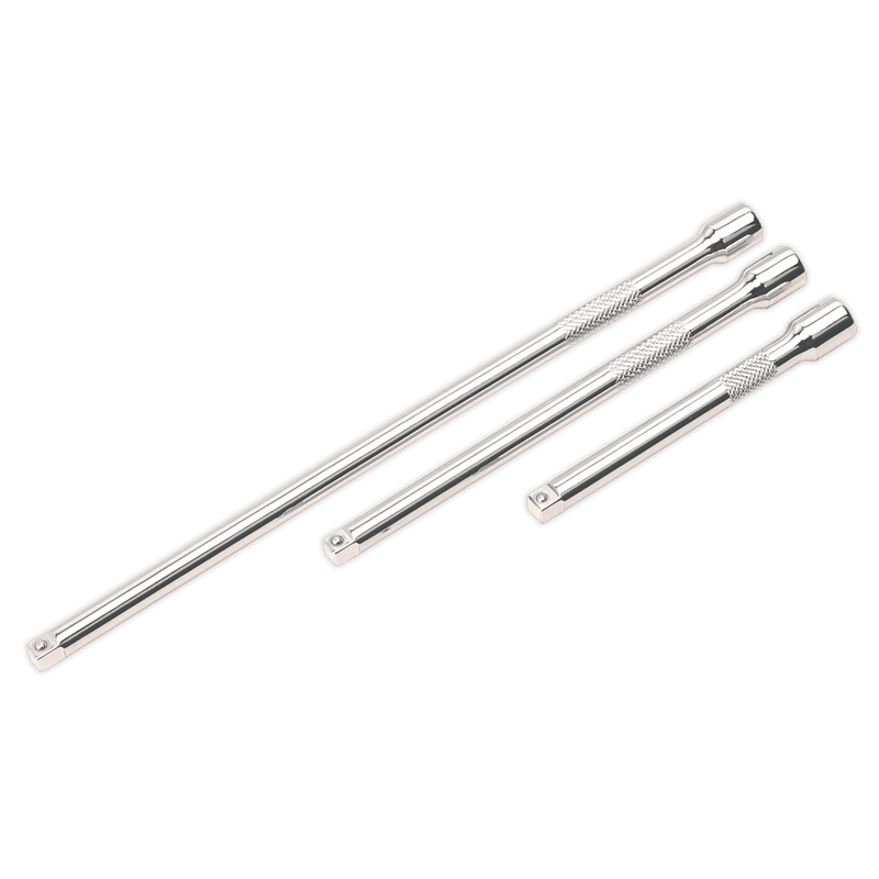 Sealey Extension Bars 3pc 1/4"Sq Drive Extension Bar Set-AK6330 5024209733601 AK6330 - Buy Direct from Spare and Square