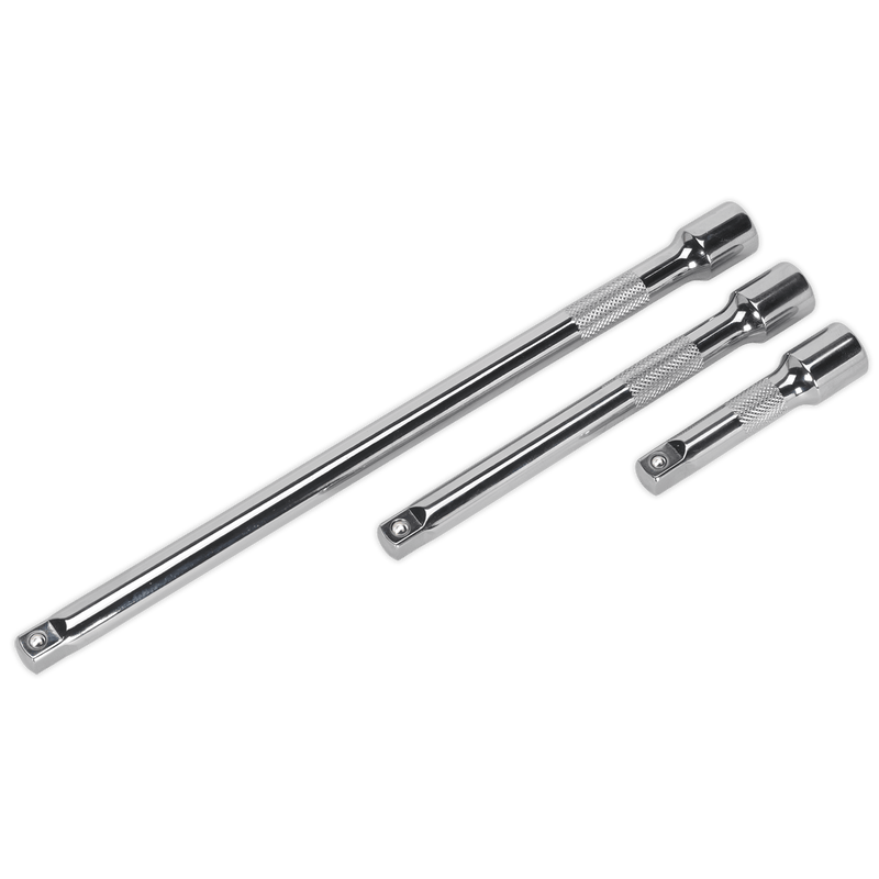 Sealey Extension Bars 3pc 3/8"Sq Drive Extension Bar Set-AK6340 5024209729062 AK6340 - Buy Direct from Spare and Square