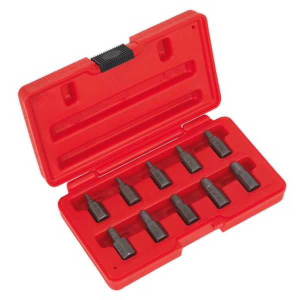 Sealey Extractors 10pc Multi-Spline Screw Extractor Set-AK8181 5054511112627 AK8181 - Buy Direct from Spare and Square
