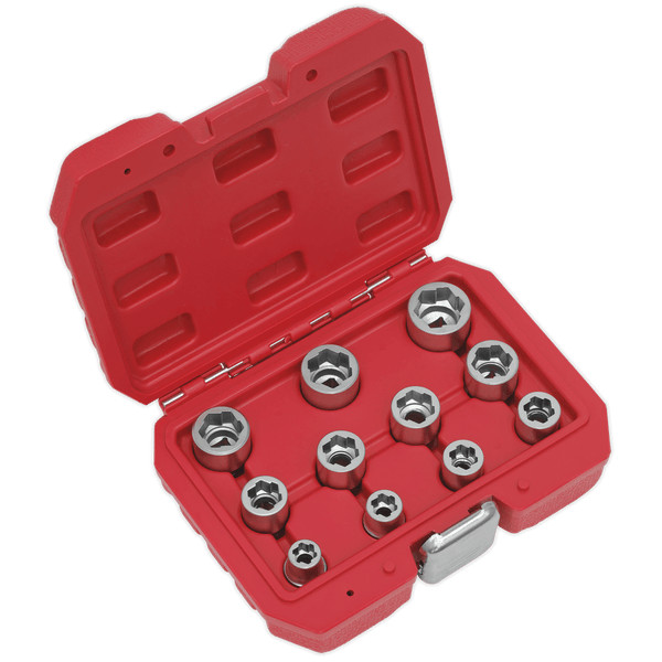 Sealey Extractors 11pc 3/8"Sq Drive Bolt Extractor Set-AK7281 5054511352498 AK7281 - Buy Direct from Spare and Square
