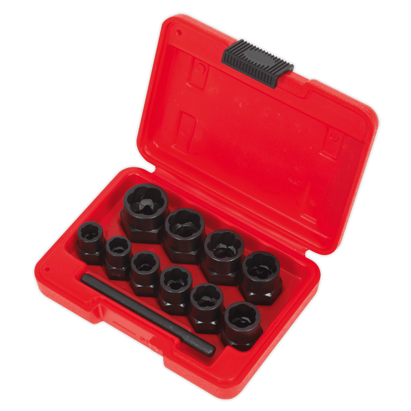 Sealey Extractors 11pc 3/8"Sq Drive Bolt Extractor Set-AK8184 5054511112665 AK8184 - Buy Direct from Spare and Square