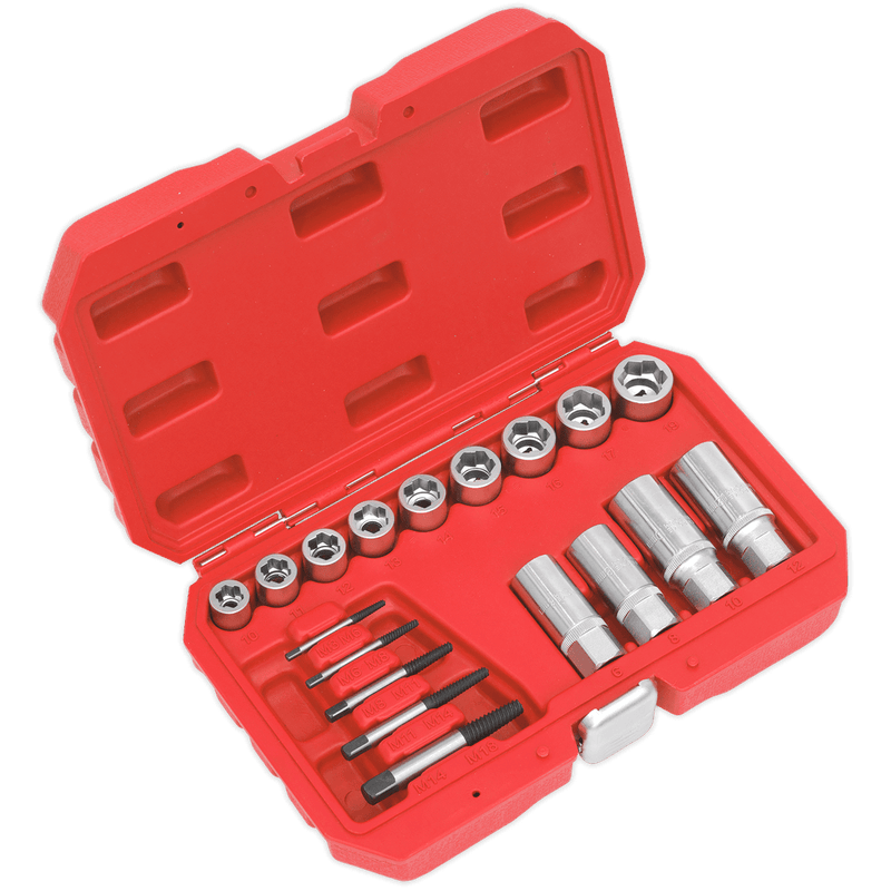 Sealey Extractors 18pc Bolt, Stud & Screw Extractor Set-AK751 5054511355628 AK751 - Buy Direct from Spare and Square