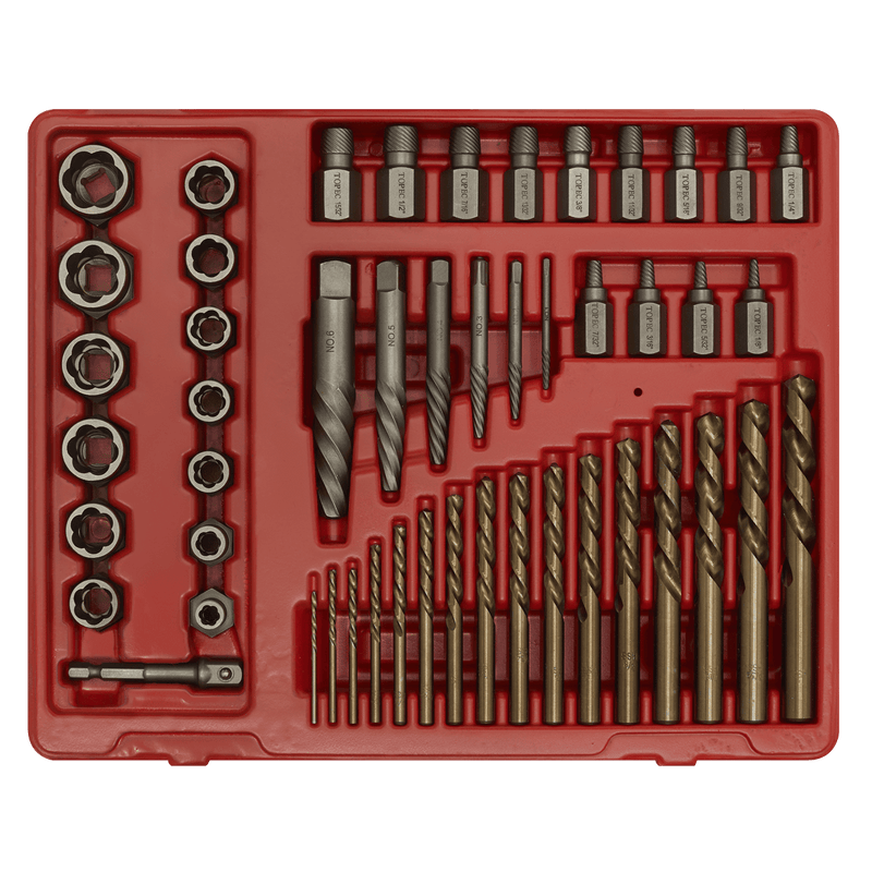 Sealey Extractors 49pc 3/8"Sq Drive Master Extractor Set-AK8149 5054630008283 AK8149 - Buy Direct from Spare and Square