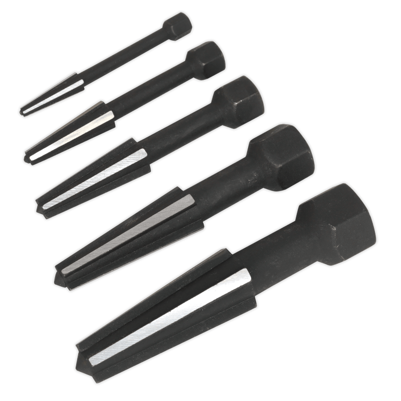 Sealey Extractors 5pc Double Edge Screw Extractor Set-AK752 5054511017694 AK752 - Buy Direct from Spare and Square