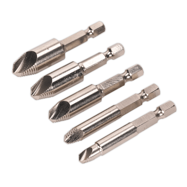 Sealey Extractors 5pc HSS Screw Extractor Set-AK7228 5051747319776 AK7228 - Buy Direct from Spare and Square