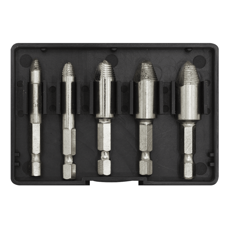 Sealey Extractors 5pc HSS Screw Extractor Set-AK7228 5051747319776 AK7228 - Buy Direct from Spare and Square
