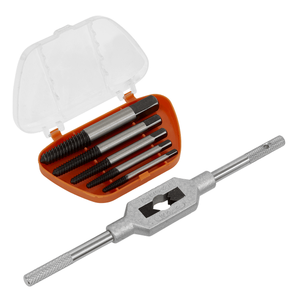 Sealey Extractors 6pc Helix Type Screw Extractor Set with Tap Wrench-AK721 5054630086755 AK721 - Buy Direct from Spare and Square