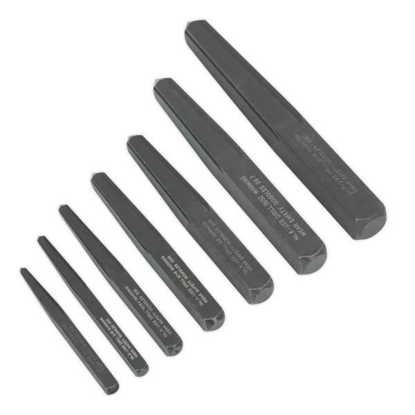 Sealey Extractors 7pc Square Type Screw Extractor Set-AK720 5024209254533 AK720 - Buy Direct from Spare and Square