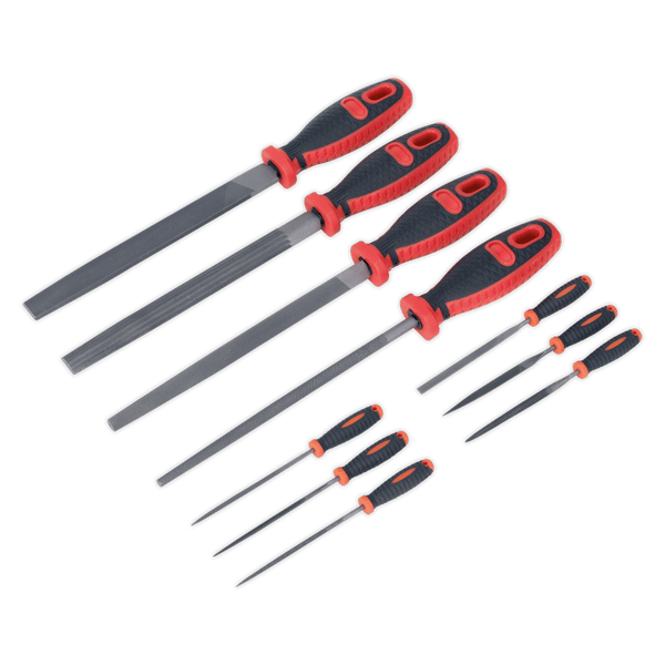 Sealey Files 10pc Engineer's & Needle File Set-AK578 5024209594158 AK578 - Buy Direct from Spare and Square