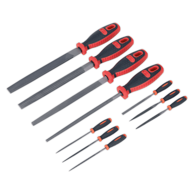 Sealey Files 10pc Engineer's & Needle File Set-AK578 5024209594158 AK578 - Buy Direct from Spare and Square
