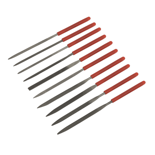 Sealey Files 10pc Needle File Set-AK576 5024209274722 AK576 - Buy Direct from Spare and Square