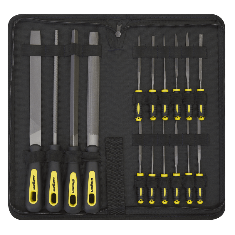 Sealey Files 16pc Engineer's & Needle File Set-S05781 5054630076749 S05781 - Buy Direct from Spare and Square