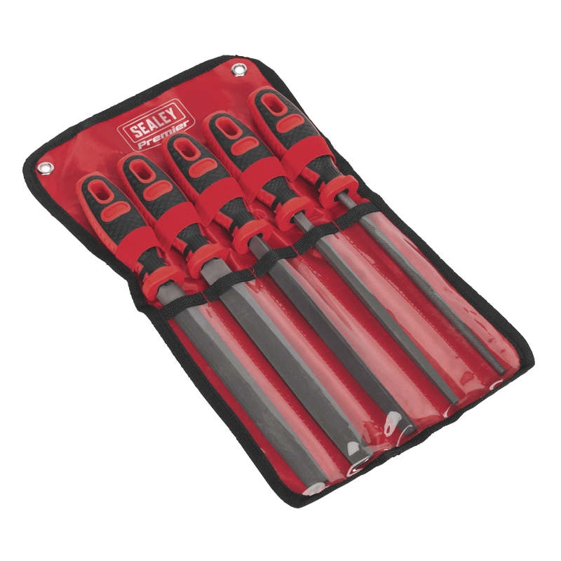 Sealey Files 5pc 200mm Engineer’s Smooth Cut File Set-AK586 5054630025549 AK586 - Buy Direct from Spare and Square