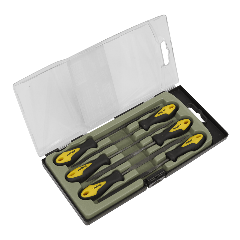 Sealey Files 6pc Needle File Set-S0628 5024209827867 S0628 - Buy Direct from Spare and Square