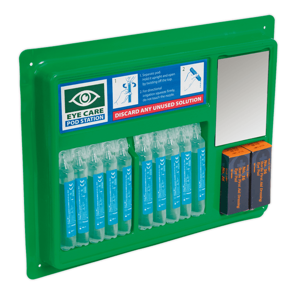 Sealey First Aid Eye/Wound Wash Station-EWS02 5051747893313 EWS02 - Buy Direct from Spare and Square