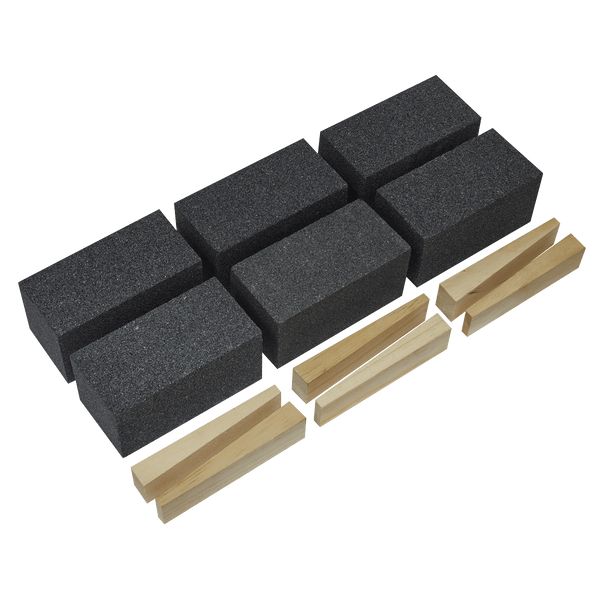 Sealey Floor Grinding Blocks 50 x 50 x 100mm Floor Grinding Block 36Grit - Pack of 6-FGB36 5055111205436 FGB36 - Buy Direct from Spare and Square