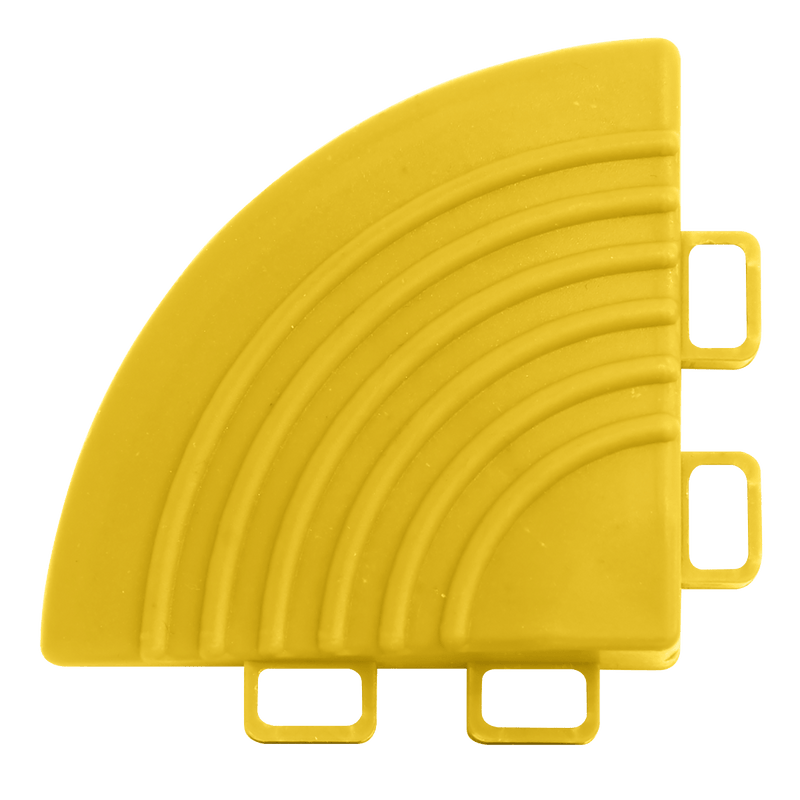 Sealey Floor Tiles 60 x 60mm Yellow Polypropylene Floor Tile Corner - Pack of 4-FT3CY 5054511690156 FT3CY - Buy Direct from Spare and Square