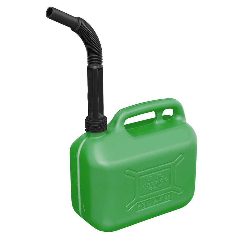Sealey Fuel Cans 5L Fuel Can - Green-JC5G 5054511751826 JC5G - Buy Direct from Spare and Square