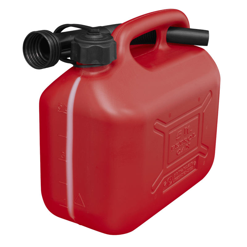 Sealey Fuel Cans 5L Fuel Can - Red-JC5R 5054511752236 JC5R - Buy Direct from Spare and Square