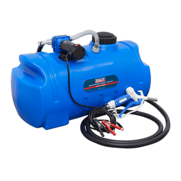 Sealey Fuel Transfer 100L Portable AdBlue® Tank 12V-ADB100T 5054511555684 ADB100T - Buy Direct from Spare and Square