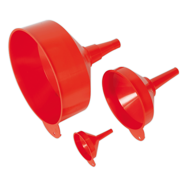 Sealey Funnels 3pc Fixed Spout Funnel Set-F98 5024209003032 F98 - Buy Direct from Spare and Square