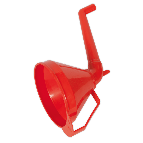 Sealey Funnels Ø160mm Funnel with Fixed Offset Spout & Filter-F16 5051747625693 F16 - Buy Direct from Spare and Square