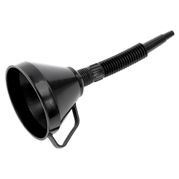 Sealey Funnels Ø160mm Funnel with Flexible Spout & Filter-F6 5051747472006 F6 - Buy Direct from Spare and Square