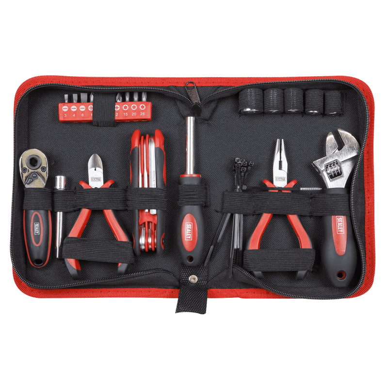 Sealey General Workshop Tools 28pc Compact Motorcycle Tool Kit-MS164 5054511148459 MS164 - Buy Direct from Spare and Square