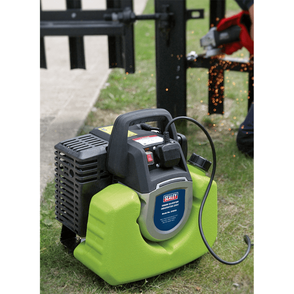 Sealey Generator Sealey 1000w Inverter Generator - 2-Stroke Engine - 8.7kg G1000I - Buy Direct from Spare and Square