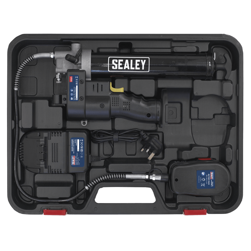 Sealey Grease Guns 18V Cordless Grease Gun-CPG18V 5051747484641 CPG18V - Buy Direct from Spare and Square