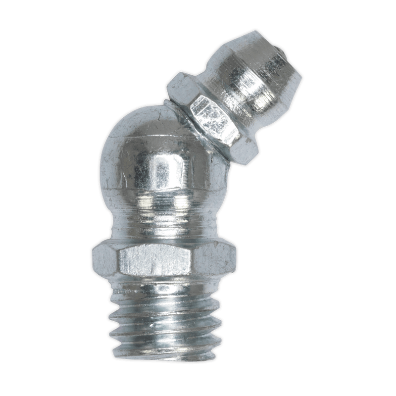 Sealey Grease Nipples 45° Grease Nipple 1/4"BSP Gas - Pack of 25-GNI12 5054511011999 GNI12 - Buy Direct from Spare and Square