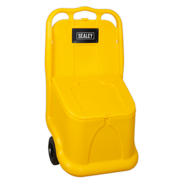 Sealey Grit Boxes 75L Grit/Salt Mobile Storage Cart-GB04 5051747700444 GB04 - Buy Direct from Spare and Square