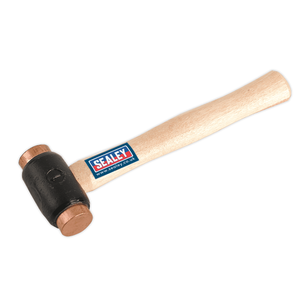 Sealey Hammers 1.75lb Copper Faced Hammer with Hickory Shaft-CFH02 5024209286725 CFH02 - Buy Direct from Spare and Square