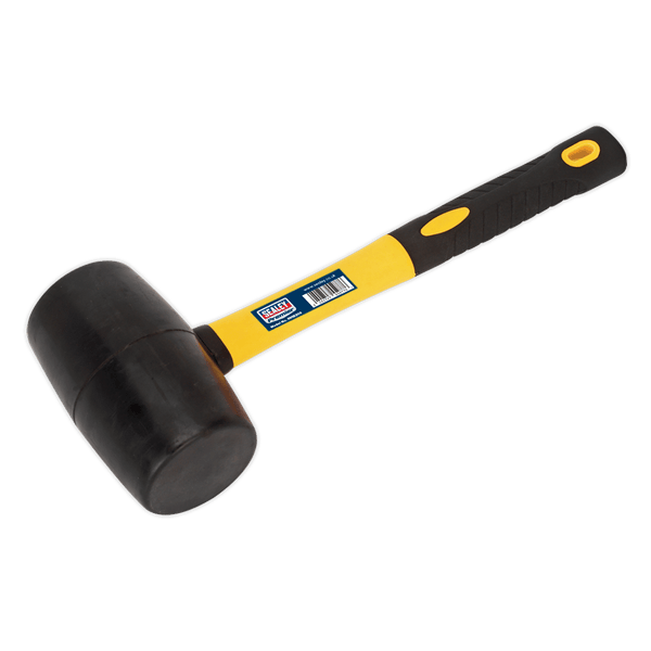 Sealey Hammers 2lb Rubber Mallet with Fibreglass Shaft-RMB200 5051747559776 RMB200 - Buy Direct from Spare and Square