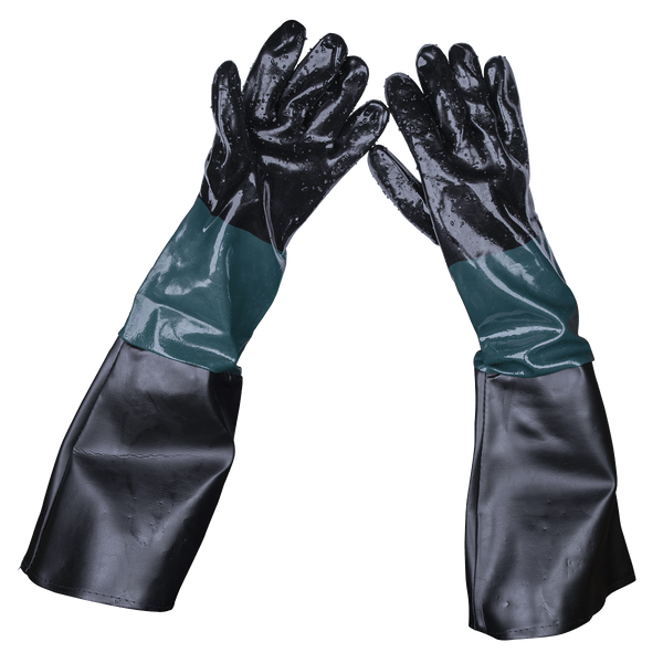 Sealey Hand Protection 585mm Shot Blasting Gauntlets - Pair-SSP41 5024209043762 SSP41 - Buy Direct from Spare and Square