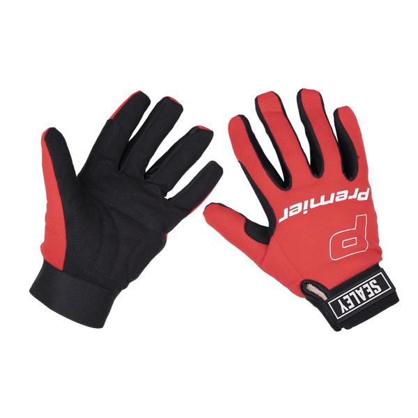 Sealey Hand Protection Mechanic's Gloves Padded Palm - Large Pair-MG796L 5054630295287 MG796L - Buy Direct from Spare and Square