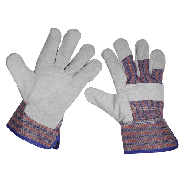 Sealey Hand Protection Rigger's Gloves - Pack of 6 Pairs-SSP12/6 5054511975086 SSP12/6 - Buy Direct from Spare and Square