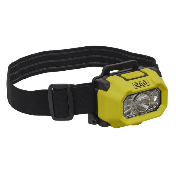 Sealey Head Torches 1.8W SMD LED Intrinsically Safe ATEX/IECEx Approved Head Torch-HT452IS 5054511698718 HT452IS - Buy Direct from Spare and Square