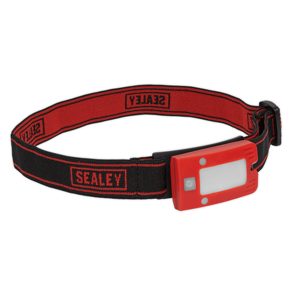 Sealey Head Torches 2W COB LED Rechargeable Head Torch with Auto-Sensor - Red-LED360HTR 5054511556155 LED360HTR - Buy Direct from Spare and Square