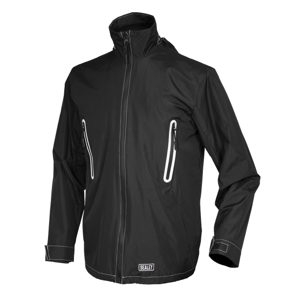 Sealey Heated Clothing 5V Heated Rain Jacket - 48" Chest Large-WPHJ03 5054511944013 WPHJ03 - Buy Direct from Spare and Square